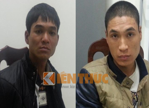 Hai đối tượng Nguyễn Văn Tuấn (trái) Đoàn Văn Hải.