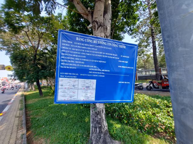 Cong trinh xay dung he thong thoat nuoc duong Vo Van Ngan hien ra sao?