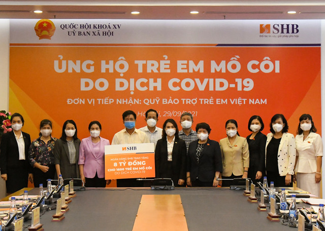 Chia sẻ yêu thương: SHB ủng hộ 1.600 trẻ em mồ côi do đại dịch COVID-19 - Hình 2 Chia se yeu thuong: SHB ung ho 1.600 tre em mo coi do dai dich COVID-19-Hinh-2