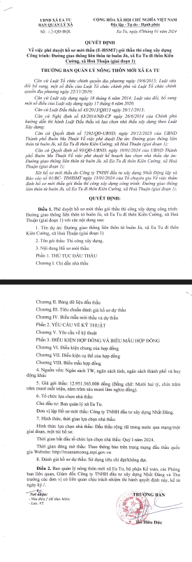 Đắk Lắk: Công ty Quảng Đà có trúng gói thầu thi công hơn 12 tỷ đồng ? Dak Lak: Cong ty Quang Da co trung goi thau thi cong hon 12 ty dong ?