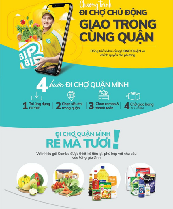 Ứng dụng BIPBIP giúp đi chợ trong mùa dịch COVID-19 thế nào? Ung dung BIPBIP giup di cho trong mua dich COVID-19 the nao?