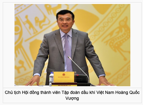 Ông Hoàng Quốc Vượng đảm nhiệm vị trí Chủ tịch PVN Ong Hoang Quoc Vuong dam nhiem vi tri Chu tich PVN