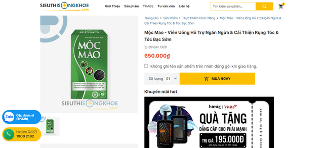 Thực phẩm bảo vệ sức khỏe Mộc Mao: Quảng cáo tràn lan, bất chấp cảnh báo? Thuc pham bao ve suc khoe Moc Mao: Quang cao tran lan, bat chap canh bao?