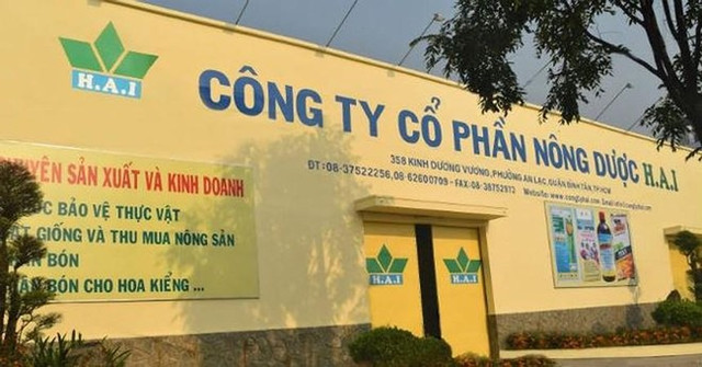 Agribank đấu giá lô đất 3.000 m2 của Nông dược HAI với giá khởi điểm 220 tỷ đồng Agribank dau gia lo dat 3.000 m2 cua Nong duoc HAI voi gia khoi diem 220 ty dong