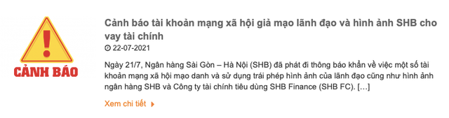 Ngân hàng đồng loạt cảnh báo thủ đoạn lừa đảo khách hàng mới Ngan hang dong loat canh bao thu doan lua dao khach hang moi