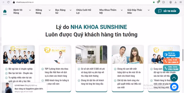 Nha khoa SunShine: Hoat dong 'chui', quang cao khong phep-Hinh-4