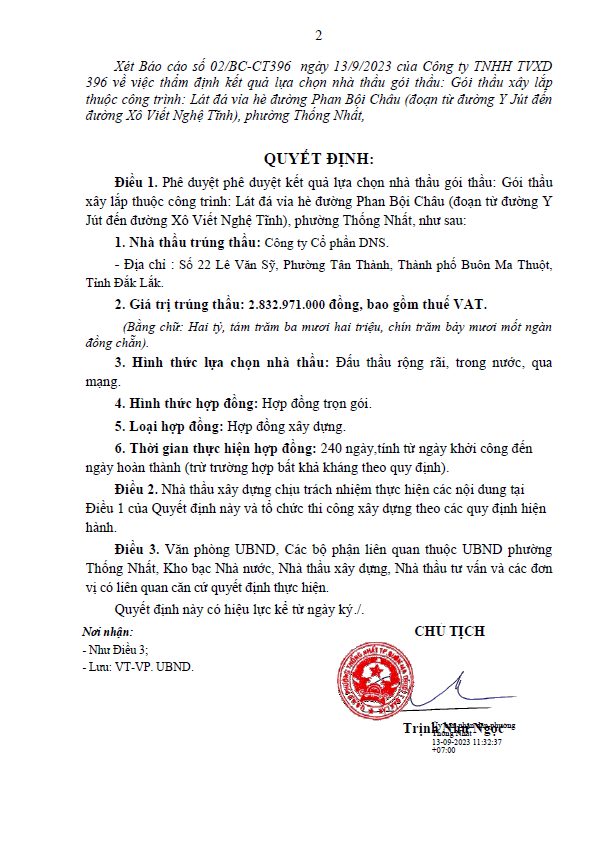 Đắk Lắk: Vì sao Công ty DNS trúng nhiều gói thầu lát đá vỉa hè? - Hình 3 Dak Lak: Vi sao Cong ty DNS trung nhieu goi thau lat da via he?-Hinh-3