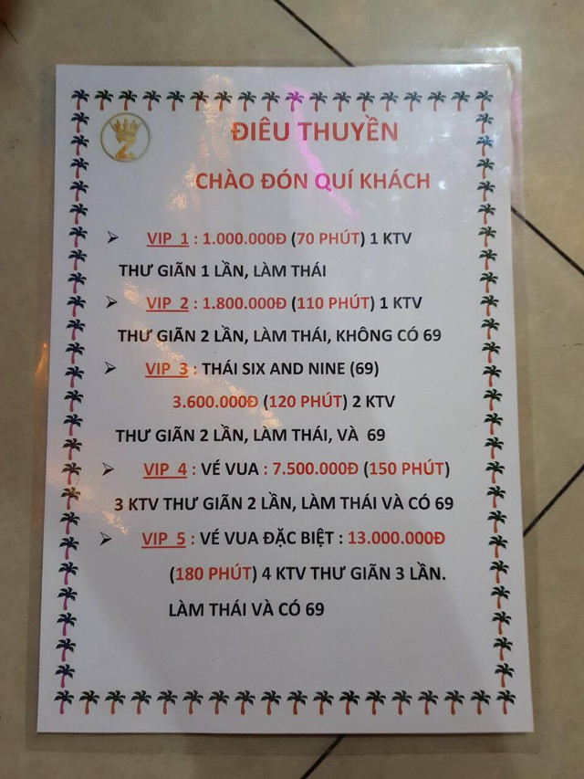 Công an đột kích quán massage có dịch vụ lạ: 4 tiếp viên kích dục cho 1 khách giá 13 triệu - Hình 2 Cong an dot kich quan massage co dich vu la: 4 tiep vien kich duc cho 1 khach gia 13 trieu-Hinh-2