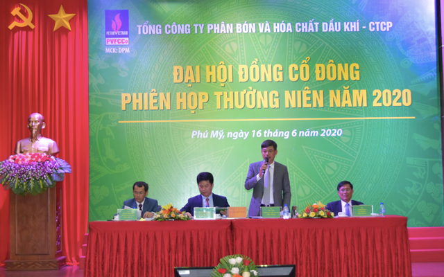 Cổ đông DPM thông qua kế hoạch lợi nhuận 513 tỷ đồng, cổ tức 10% Co dong DPM thong qua ke hoach loi nhuan 513 ty dong, co tuc 10%