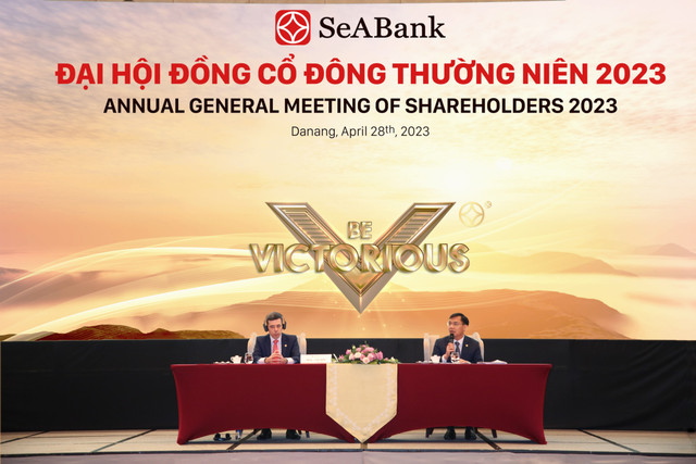 Đại hội đồng cổ đông SeABank 2023: Mục tiêu tăng trưởng bền vững Dai hoi dong co dong SeABank 2023: Muc tieu tang truong ben vung