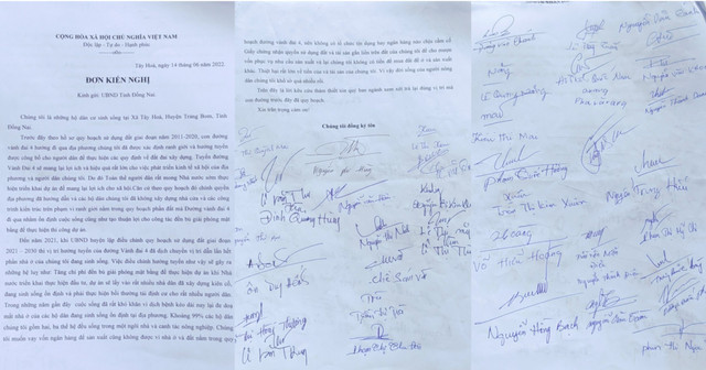 Dong Nai: Nguoi dan lo lang vi huong tuyen Vanh dai 4 co the dieu chinh