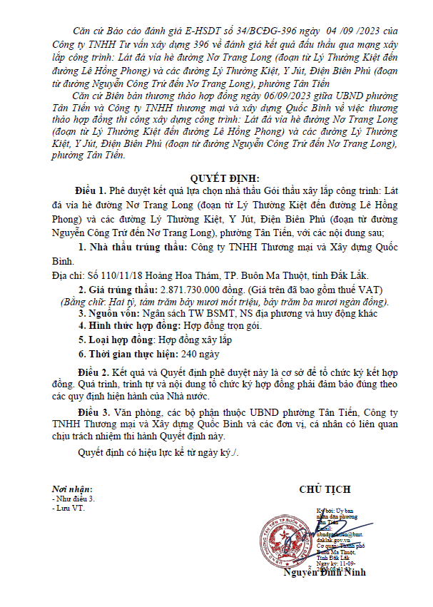 Mot minh du thau, Cong ty Quoc Binh trung 2 goi thau gan 8 ty dong-Hinh-2