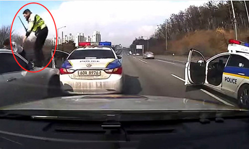 Canh sat Han Quoc truy duoi toi pham nhu phim hanh dong