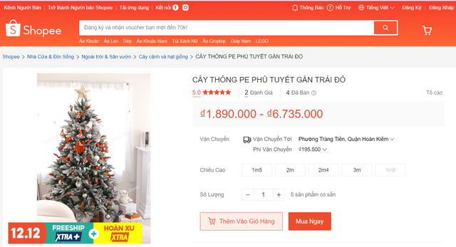 Cận kề Giáng sinh, giá cây thông Noel 'mỗi nơi một kiểu' - Hình 2 Can ke Giang sinh, gia cay thong Noel 'moi noi mot kieu'-Hinh-2