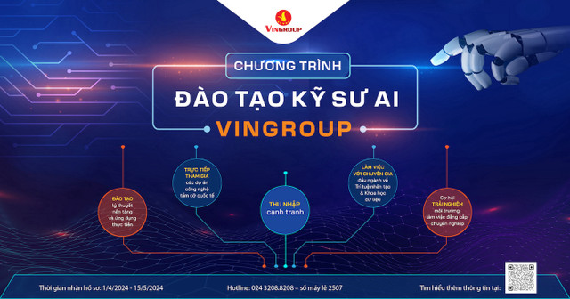 Vinbigdata tuyển sinh chương trình đào tạo kỹ sư AI mùa 5 - 2024 Vinbigdata tuyen sinh chuong trinh dao tao ky su AI mua 5 - 2024