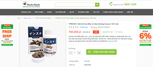 Sản phẩm bảo vệ sức khỏe Insuna được quảng cáo như thuốc chữa bệnh - Hình 2 San pham bao ve suc khoe Insuna duoc quang cao nhu thuoc chua benh-Hinh-2