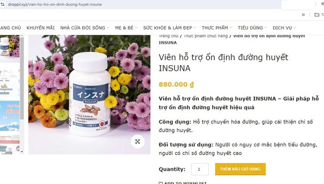 Sản phẩm bảo vệ sức khỏe Insuna được quảng cáo như thuốc chữa bệnh - Hình 3 San pham bao ve suc khoe Insuna duoc quang cao nhu thuoc chua benh-Hinh-3
