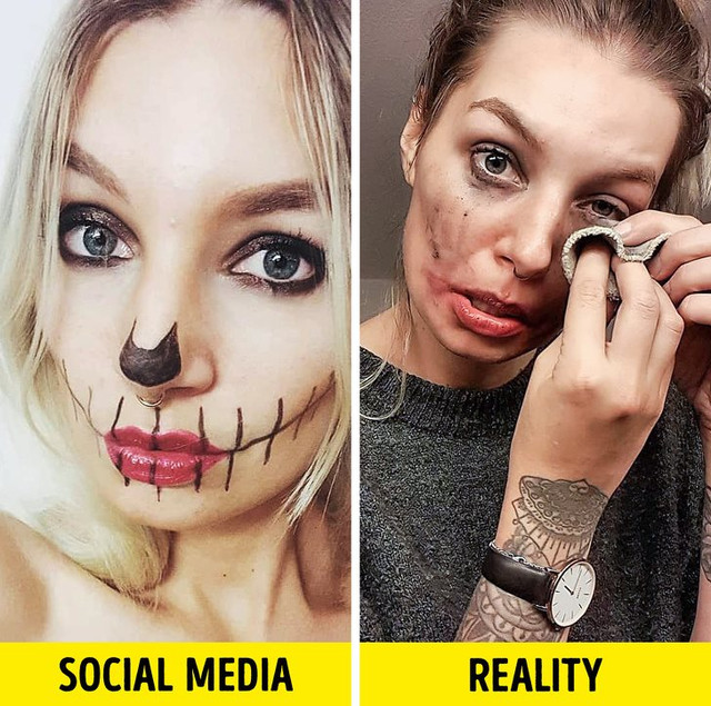 Khác biệt gây sốc giữa ảnh 'đăng phây' và ảnh đời thường - Hình 12 Khac biet gay soc giua anh 'dang phay' va anh doi thuong-Hinh-12