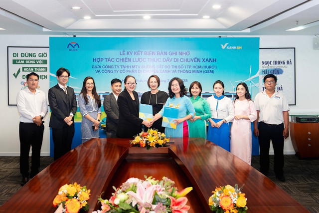 Metro TP HCM và Xanh SM hợp tác phát triển giao thông xanh Metro TP HCM va Xanh SM hop tac phat trien giao thong xanh