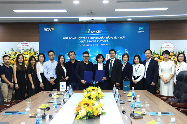 BIDV và KiotViet hợp tác triển khai dịch vụ ngân hàng tích hợp BIDV va KiotViet hop tac trien khai dich vu ngan hang tich hop