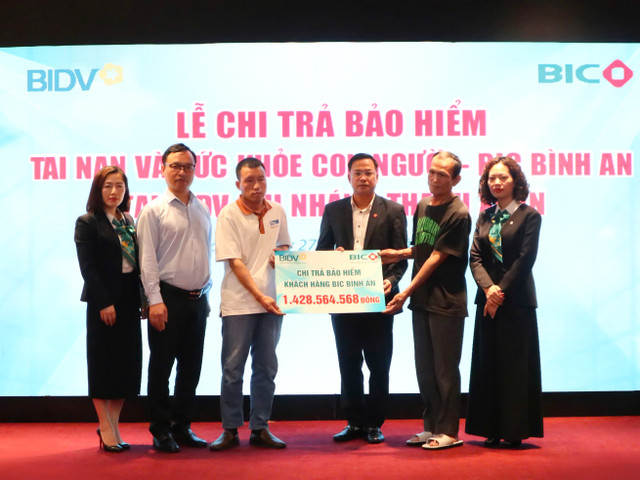 BIC chi tra hon 1,4 ty dong quyen loi bao hiem BIC