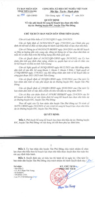 Tiền Giang: Gói thầu thi công đường huyện 85C gần 17 tỷ có về tay Minh Thái? - Hình 2 Tien Giang: Goi thau thi cong duong huyen 85C gan 17 ty co ve tay Minh Thai?-Hinh-2
