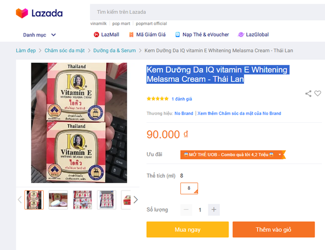 Kem thoa mặt IQ Vitamin E Whitening Melasma không đạt tiêu chuẩn chất lượng - Hình 3 Kem thoa mat IQ Vitamin E Whitening Melasma khong dat tieu chuan chat luong-Hinh-3