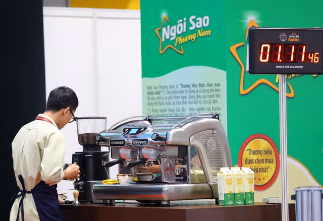 Vinamilk khang dinh vi the trong pha che tai dau truong quoc te Asia Latte Art Battle