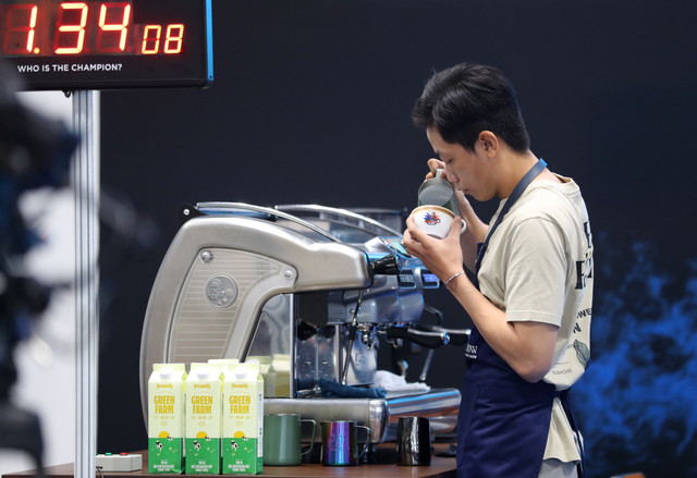 Vinamilk khang dinh vi the trong pha che tai dau truong quoc te Asia Latte Art Battle-Hinh-2