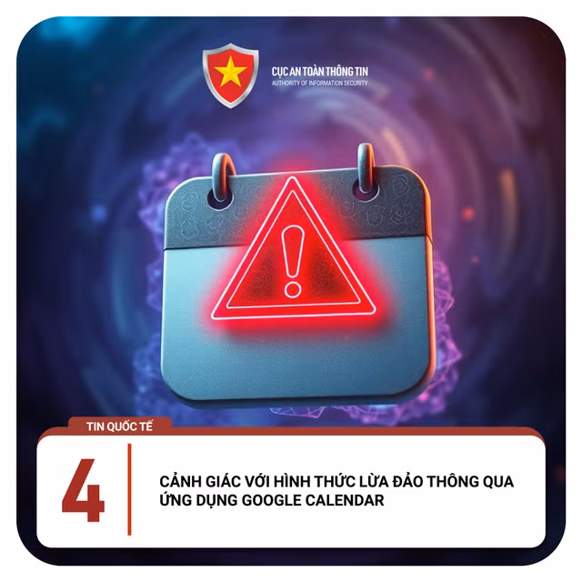 Chuyen gia khuyen cao tranh bi lua dao qua ung dung Google Calendar