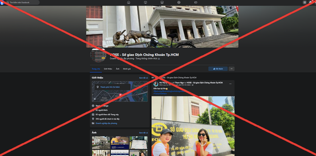 HOSE cảnh báo một số tài khoản facebook giả mạo để lừa đảo nhà đầu tư HOSE canh bao mot so tai khoan facebook gia mao de lua dao nha dau tu