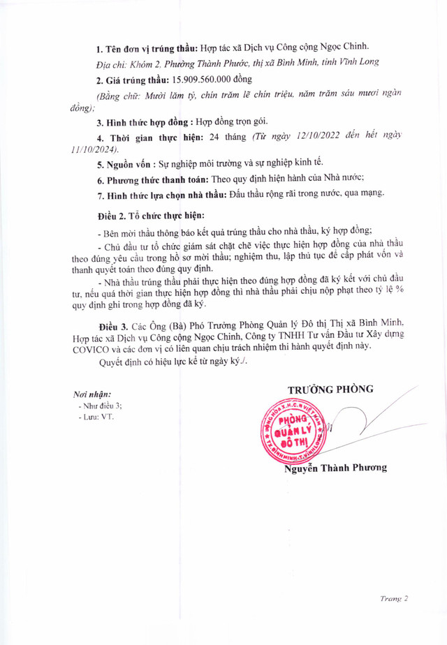Vĩnh Long: HTX Ngọc Chinh, khách hàng quen mặt của Phòng QLĐT TX Bình Minh? - Hình 2 Vinh Long: HTX Ngoc Chinh, khach hang quen mat cua Phong QLDT TX Binh Minh?-Hinh-2