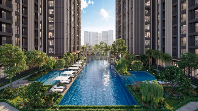 Thiet ke can ho studio The Victoria chuong khach hang tre-Hinh-4