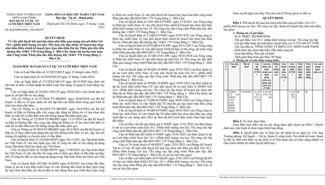 Cty xây lắp điện miền Nam trúng gói thi công xây dựng hơn 10 tỷ - Hình 2 Cty xay lap dien mien Nam trung goi thi cong xay dung hon 10 ty-Hinh-2