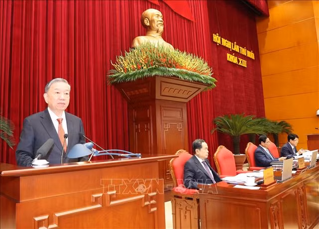 Phat bieu khai mac Hoi nghi T.U 10 khoa XIII cua Tong Bi thu, Chu tich nuoc