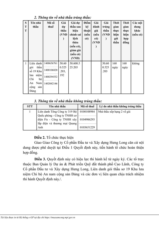 Đồng Tháp: Năng lực nhà thầu xây dựng khu lưu niệm Chi bộ An Nam giai đoạn 1 Dong Thap: Nang luc nha thau xay dung khu luu niem Chi bo An Nam giai doan 1