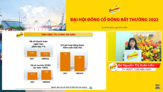 Cổ đông Vocarimex đồng thuận kế hoạch bán Calofic và chia cổ tức khủng 100% Co dong Vocarimex dong thuan ke hoach ban Calofic va chia co tuc khung 100%