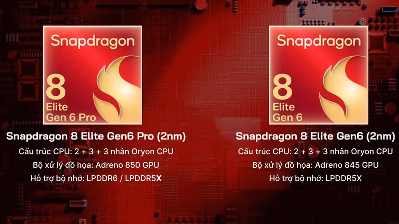 Snapdragon 8 Elite Gen 6 Series sẽ có xung nhịp vượt 5GHz