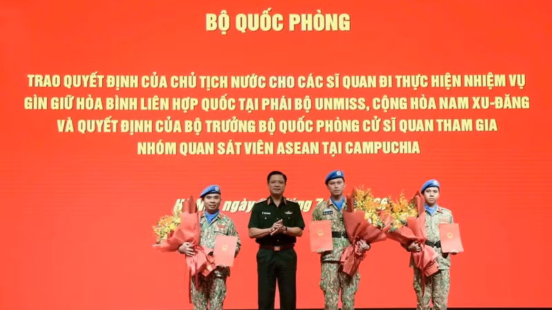 Việt Nam lần đầu tiên có sĩ quan giữ vị trí cấp cao tại phái bộ GGHB