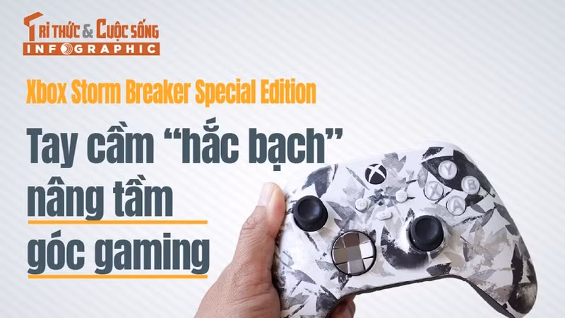 Xbox Storm Breaker Special Edition, Tay cầm “hắc bạch” nâng tầm góc gaming 