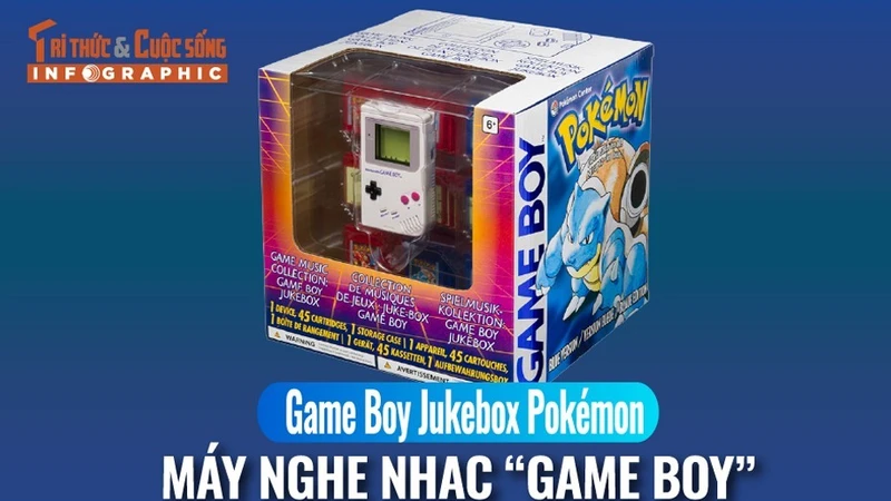  Game Boy Jukebox Pokémo, máy nghe nhạc “Game Boy” không chơi được game 