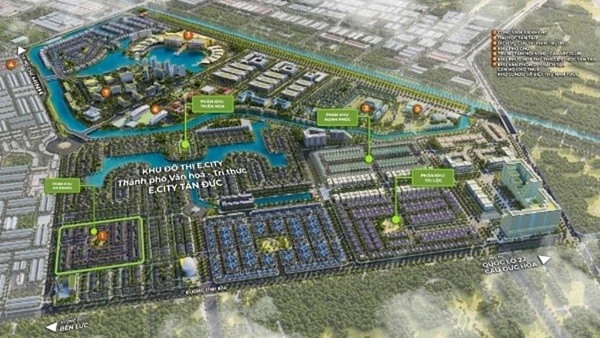 ITA được phép hợp nhất hai dự án E.City Tân Đức, vốn đầu tư gần 2.900 tỷ 