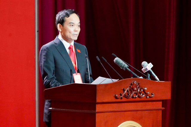 Bí thư Thành ủy TP HCM Trần Lưu Quang phát biểu khai mạc Đại hội. 5.jpg