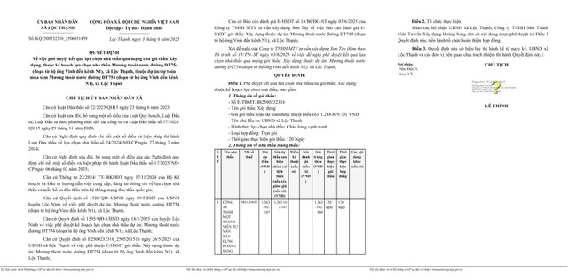 Quyết định số KQ2500232316_2506031459 (Nguồn: MSC) ib2500232316-quyetdinhpheduyetkqlcnt-03-06-2025-hinh-anh-0.jpg
