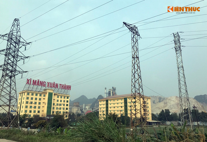 Khu vực nhà máy của Công ty cổ phần xi măng Xuân Thành ở Hà Nam.