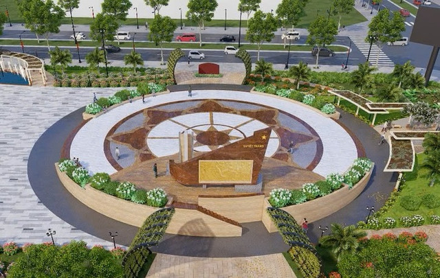 Trà Vinh: Cận cảnh DA Quảng trường và Bia chiến thắng gần 20 tỷ Tra Vinh: Can canh DA Quang truong va Bia chien thang gan 20 ty