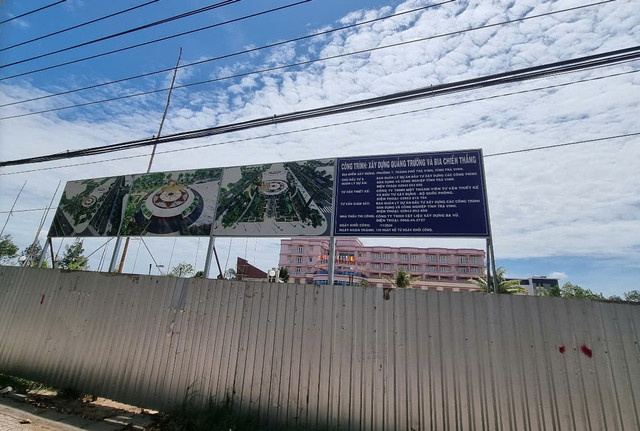 Trà Vinh: Cận cảnh DA Quảng trường và Bia chiến thắng gần 20 tỷ - Hình 2 Tra Vinh: Can canh DA Quang truong va Bia chien thang gan 20 ty-Hinh-2