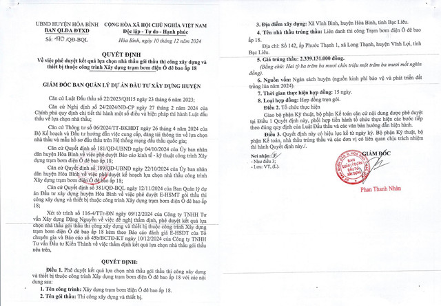 Gói thầu làm đường hơn 7 tỷ về tay Cty Minh Sơn Bạc Liêu - Hình 2 Goi thau lam duong hon 7 ty ve tay Cty Minh Son Bac Lieu-Hinh-2