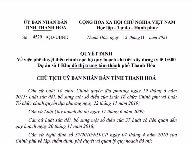 Thanh Hoa duyet dieu chinh quy hoach khu do thi gan 150 ha cua Vingroup