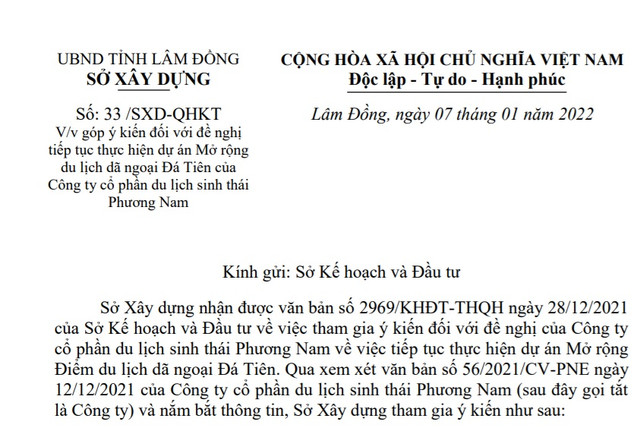 Lâm Đồng: Công ty Phương Nam xây 20 công trình không phép Lam Dong: Cong ty Phuong Nam xay 20 cong trinh khong phep